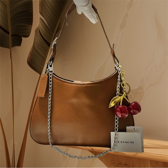 Vintage Coach soho Shoulder Bag Brown color soft Leather 2001 year - Picture 6 of 17